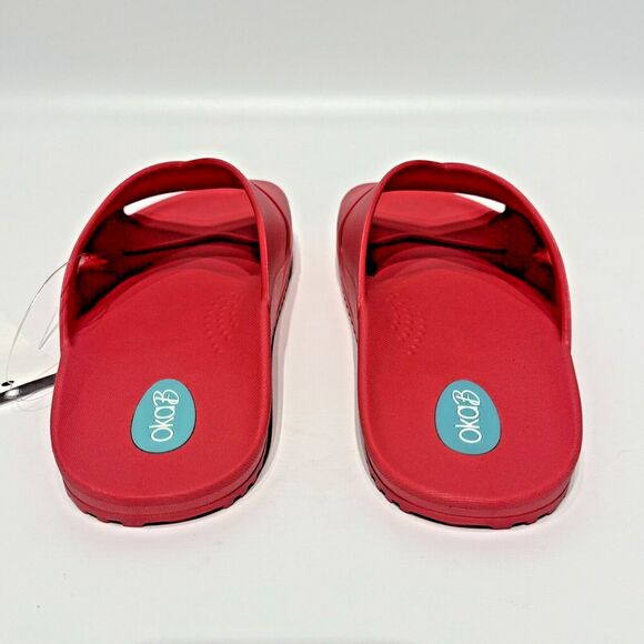 NWT Oka B Maxwell Slide Sandal Pink USA Made Recycled Materials Women's S (7-8) - Picture 6 of 11